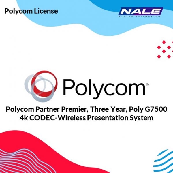 Polycom Partner Premier, Three Year, Poly G7500 4k CODEC-Wireless Presentation System ( 4870-85760-362 )